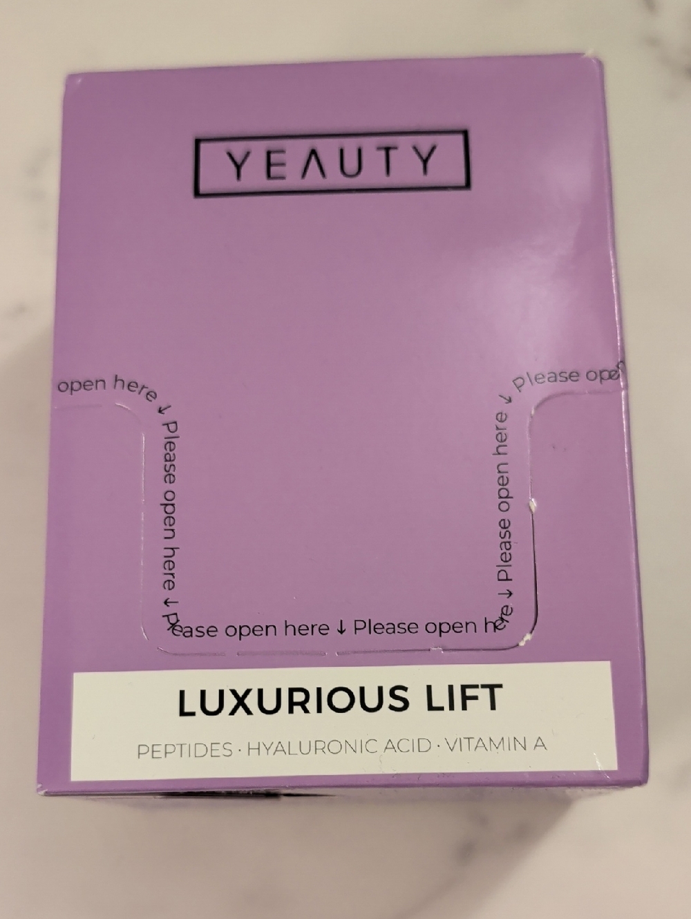 YEAUTY Luxurious Lift Cream - Lavender Packaging